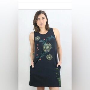 NEW! Night Blooms Poppy Pocket Dress in Black by Supermaggie M